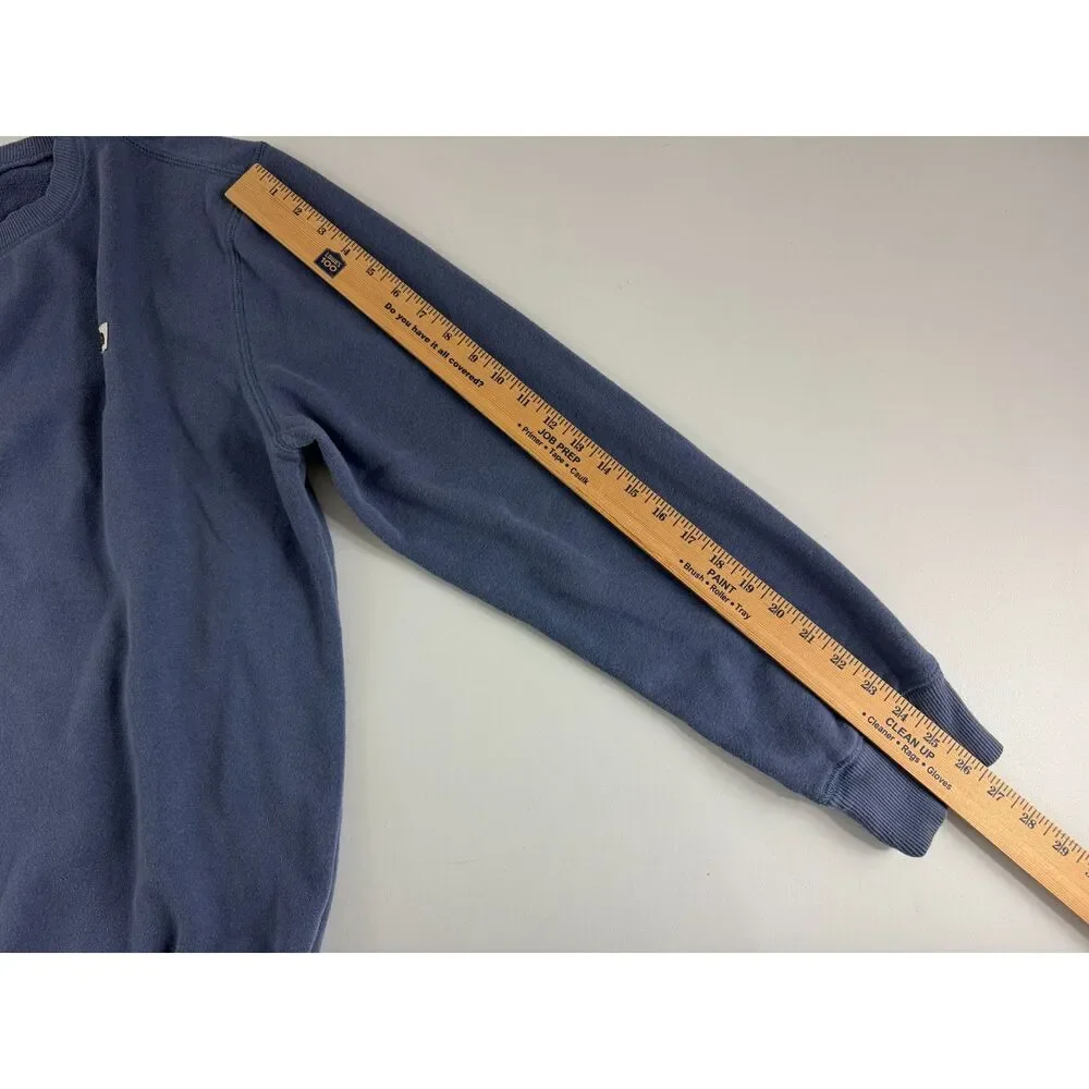 The North Face Heritage Patch Crewneck Sweatshirt Men XL Blue A55TM Fleece